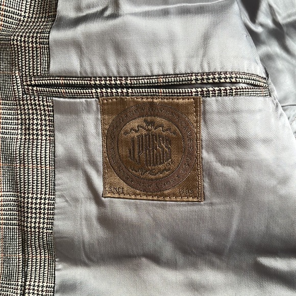 J. Press Custom glenplaid Grey Suit 42R 36X34 - Picture 4 of 10